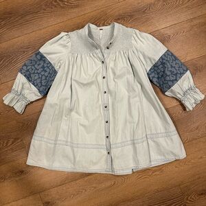 Free People Vanessa Denim Tunic